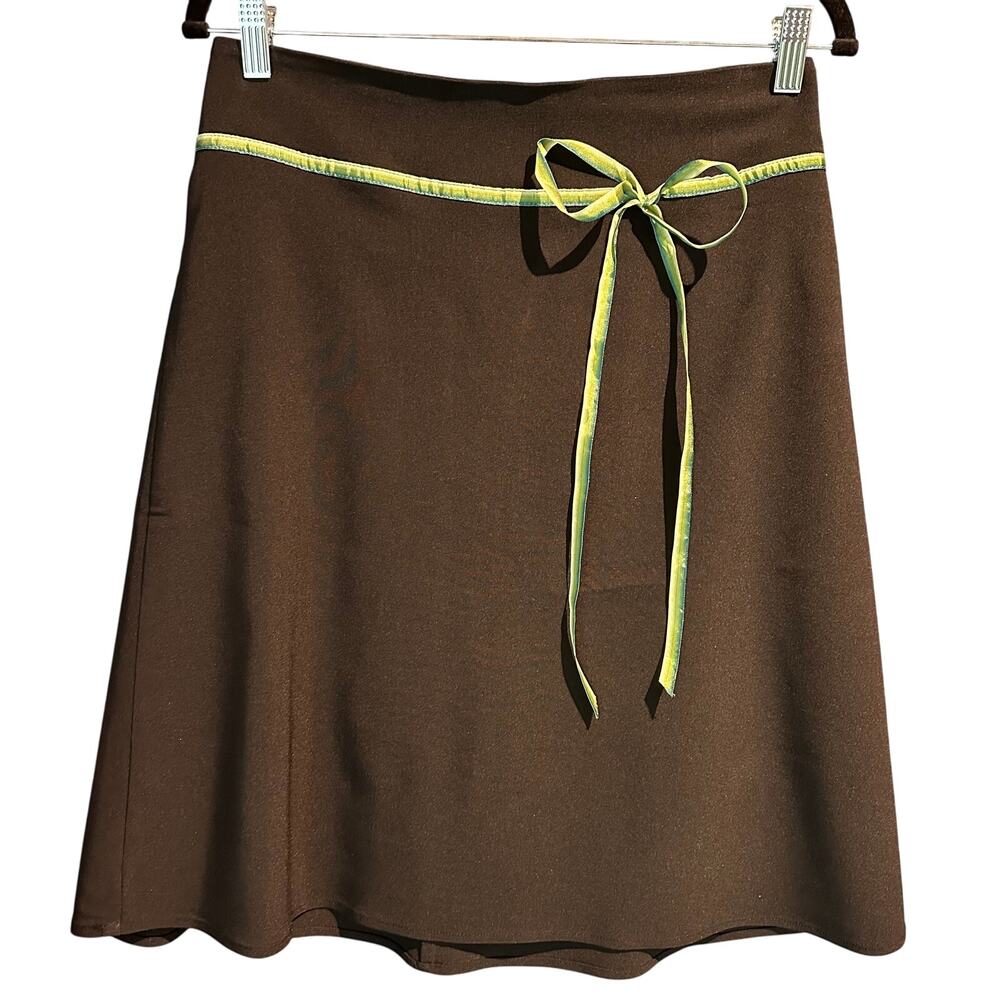 Vintage Speechless Size 5 Mini Skirt Black Ombre Green Ribbon Micro Skirt